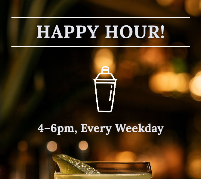 Happy Hour template playing in Ambicast